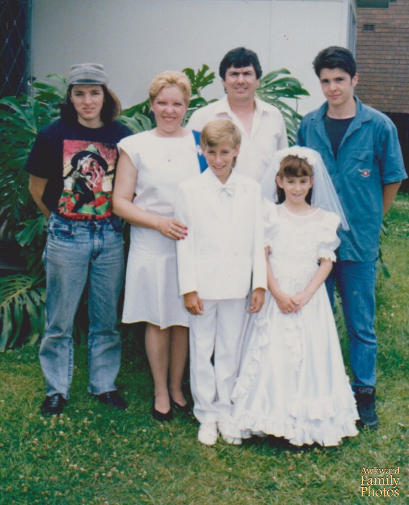 awkward white family