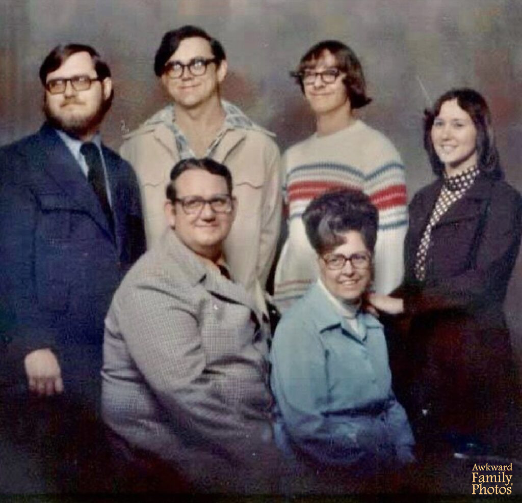 awkward work group photos