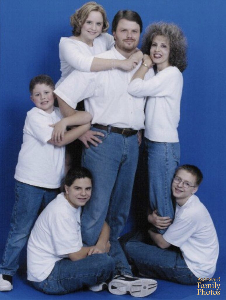 creepy family photos