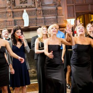 uninterested bridesmaid