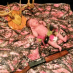 hunting baby, awkward baby pictures