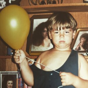 funny kid pictures, gold balloon boy