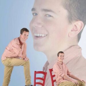 funny school picture, awkward chair