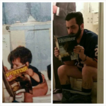 funny recreation picture, awkward kid photo